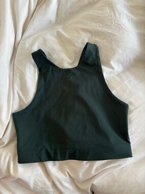 girlfriend collective Black Cropped Tank Top